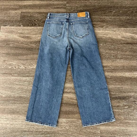 Lafayette 148 Wyckoff High Rise Wide Leg Jeans Size 29 Stretch Denim EUC - Picture 5 of 12